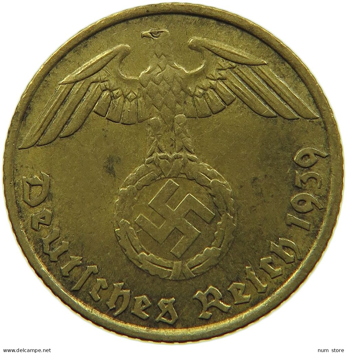 GERMANY 5 REICHSPFENNIG 1939 J #s091 0761 - 5 Reichspfennig