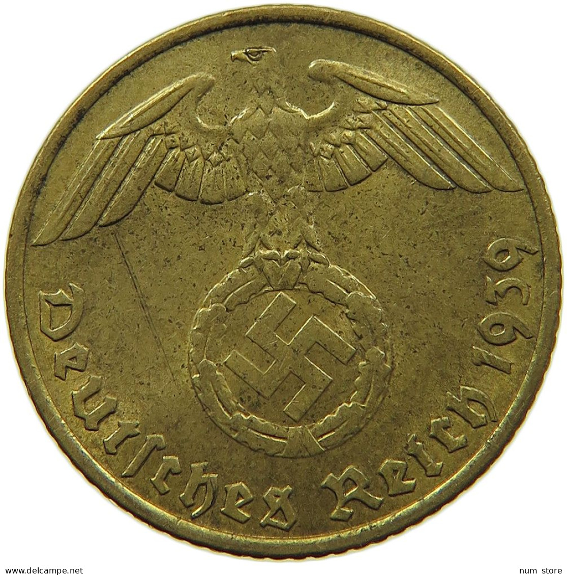 GERMANY 5 REICHSPFENNIG 1939 J #s091 0603 - 5 Reichspfennig