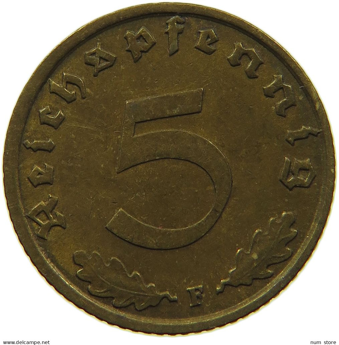 GERMANY 5 REICHSPFENNIG 1939 F #s091 0807 - 5 Reichspfennig