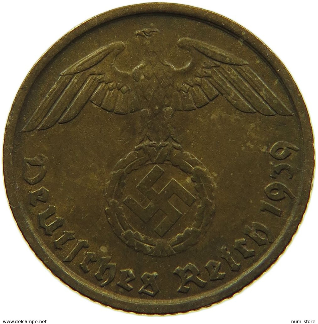 GERMANY 5 REICHSPFENNIG 1939 F #s091 0807 - 5 Reichspfennig