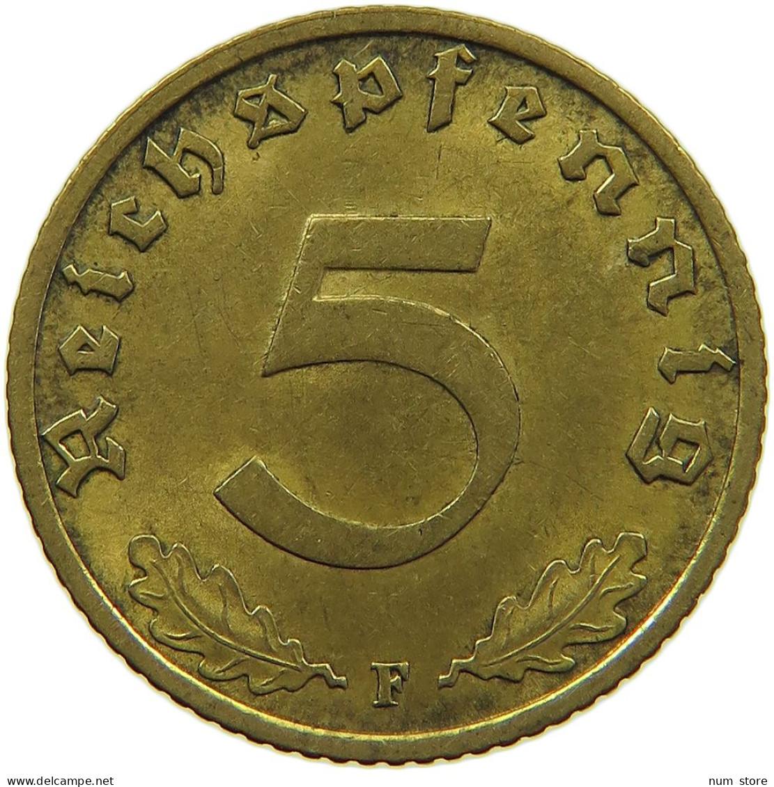 GERMANY 5 REICHSPFENNIG 1939 F #s091 0637 - 5 Reichspfennig