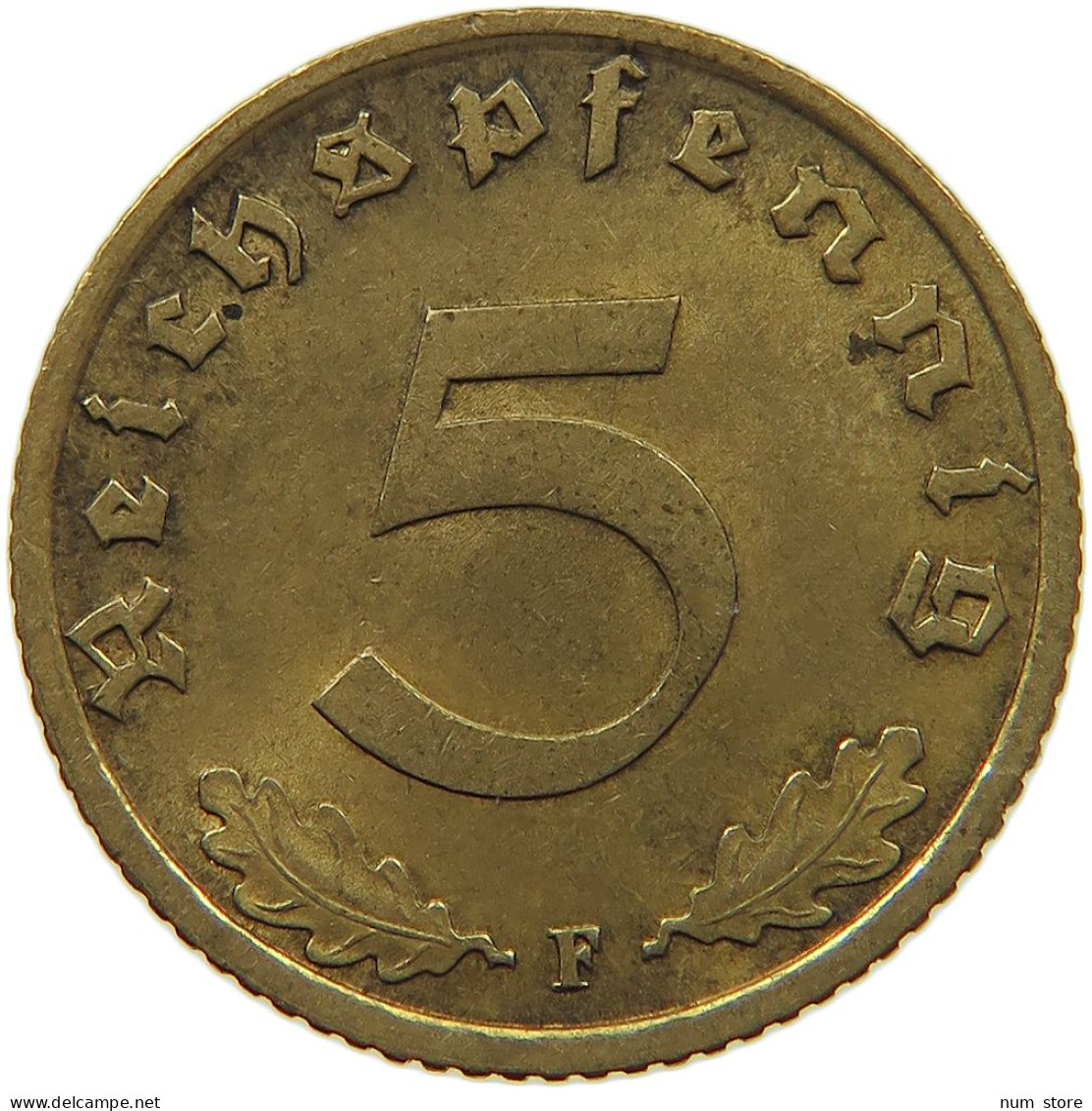 GERMANY 5 REICHSPFENNIG 1939 F #s091 0581 - 5 Reichspfennig