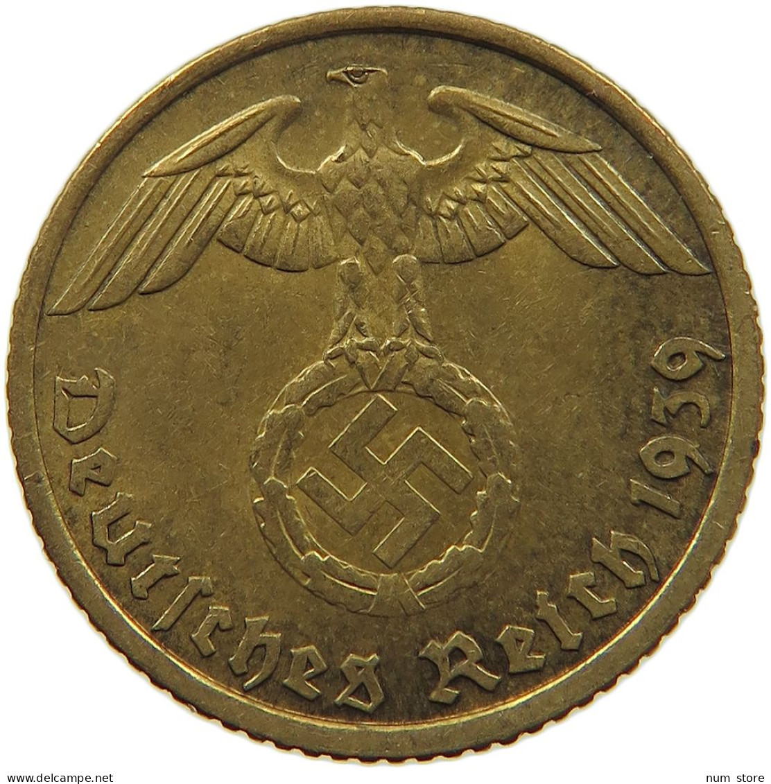 GERMANY 5 REICHSPFENNIG 1939 F #s091 0581 - 5 Reichspfennig