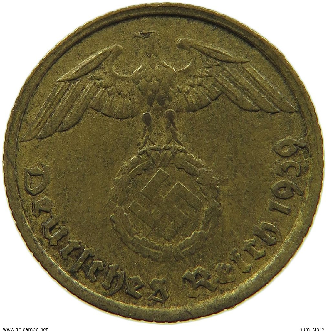 GERMANY 5 REICHSPFENNIG 1939 G #s091 0633 - 5 Reichspfennig