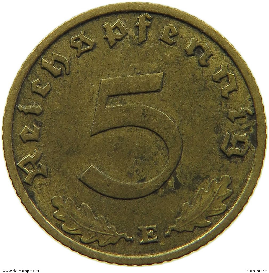 GERMANY 5 REICHSPFENNIG 1939 E #s091 0689 - 5 Reichspfennig
