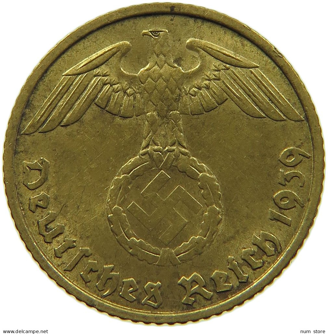 GERMANY 5 REICHSPFENNIG 1939 B #s091 0765 - 5 Reichspfennig