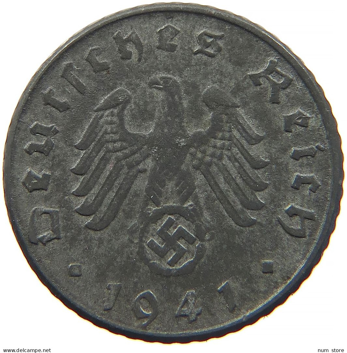 GERMANY 5 REICHSPFENNIG 1941 D #s091 0881 - 5 Reichspfennig