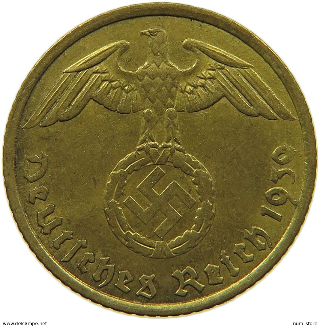 GERMANY 5 REICHSPFENNIG 1939 A #s091 0777 - 5 Reichspfennig