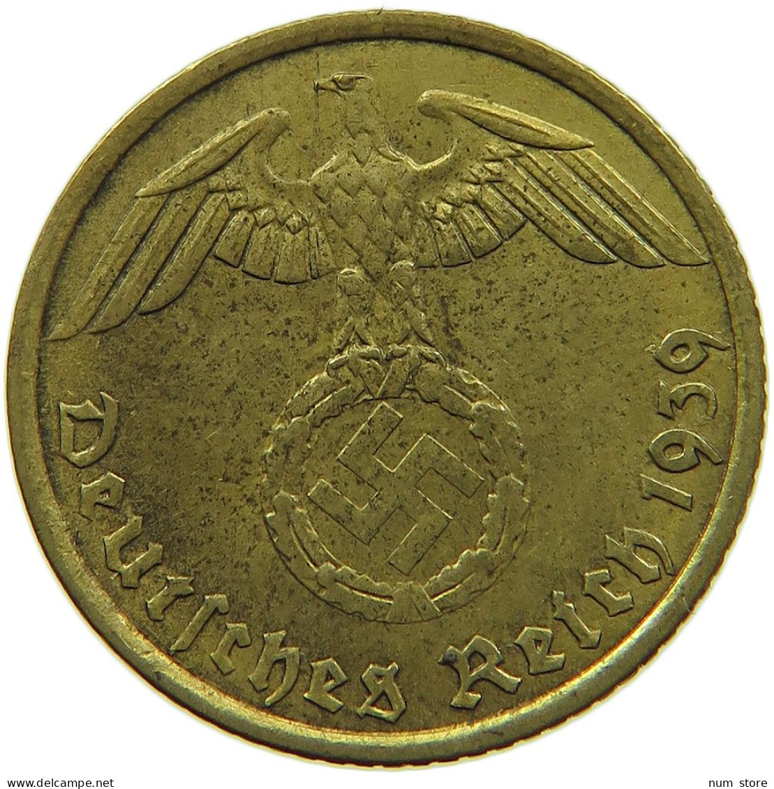 GERMANY 5 REICHSPFENNIG 1939 A #s091 0767 - 5 Reichspfennig