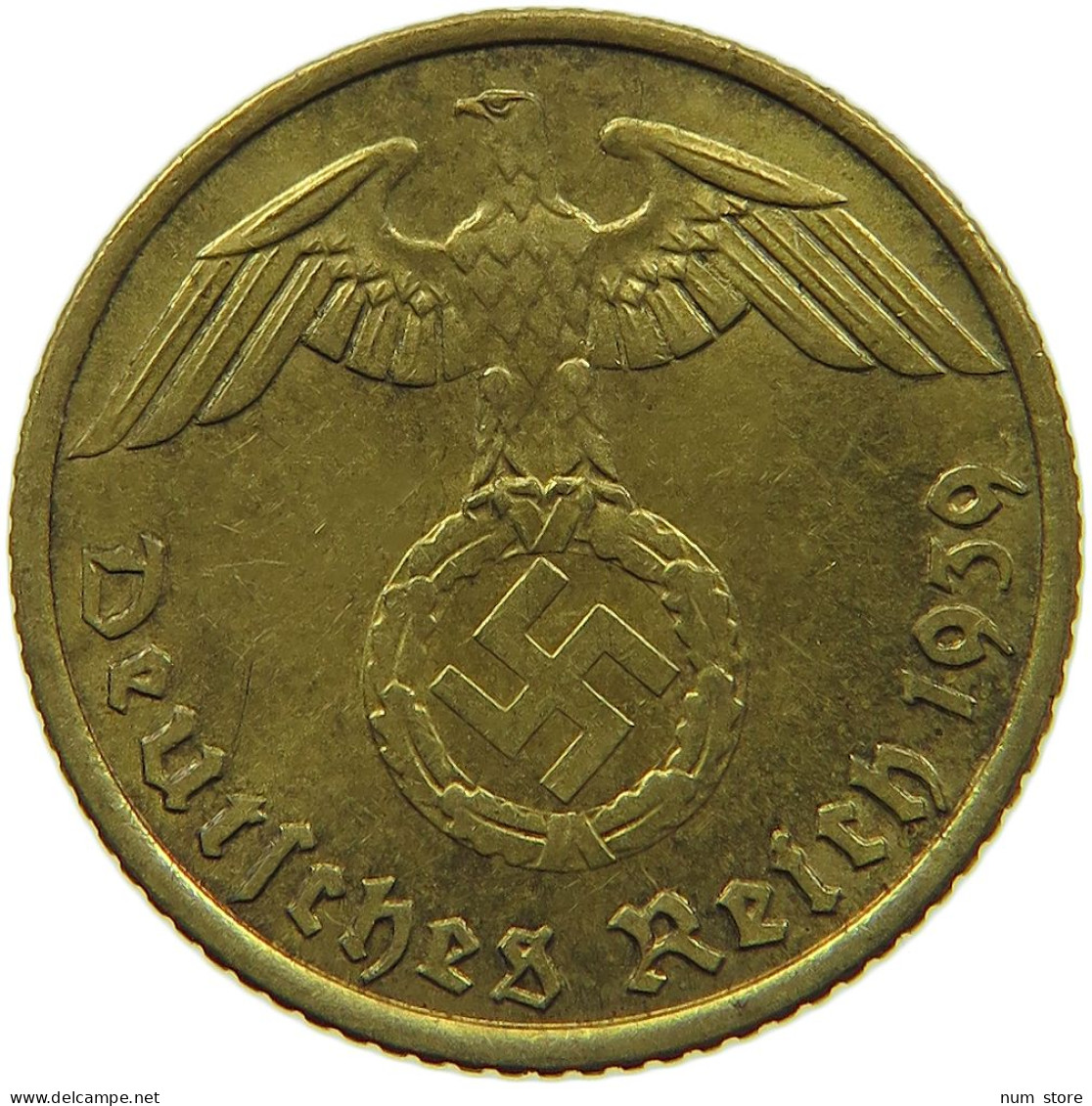 GERMANY 5 REICHSPFENNIG 1939 A #s091 0791 - 5 Reichspfennig