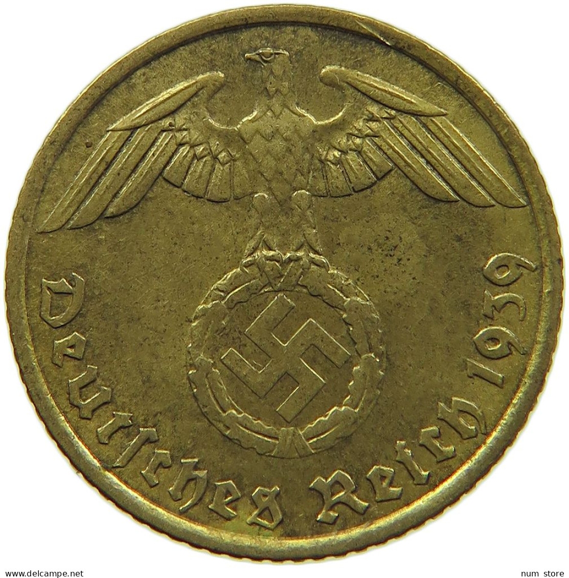 GERMANY 5 REICHSPFENNIG 1939 A #s091 0713 - 5 Reichspfennig