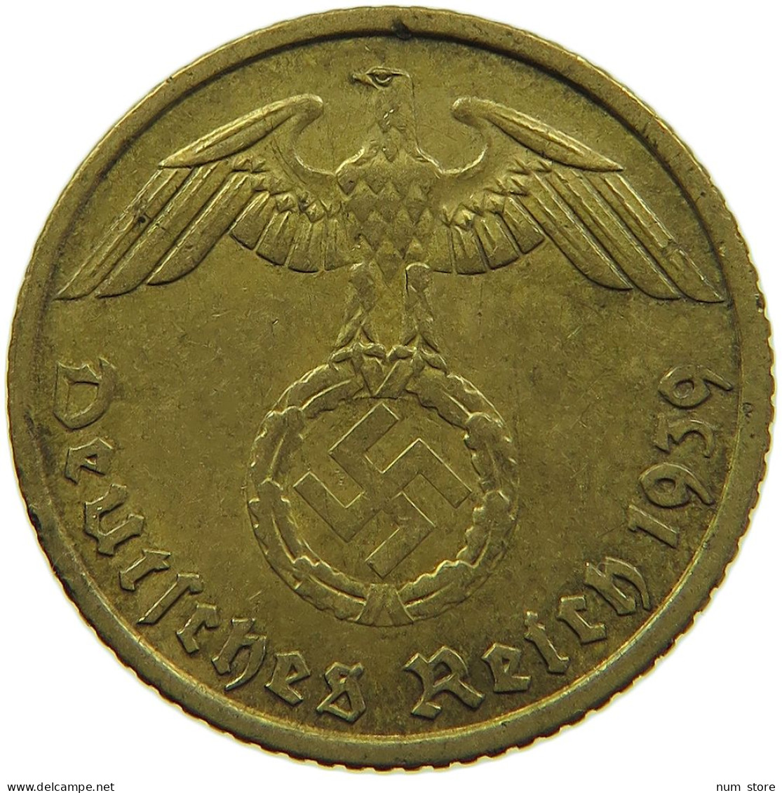 GERMANY 5 REICHSPFENNIG 1939 A #s091 0739 - 5 Reichspfennig