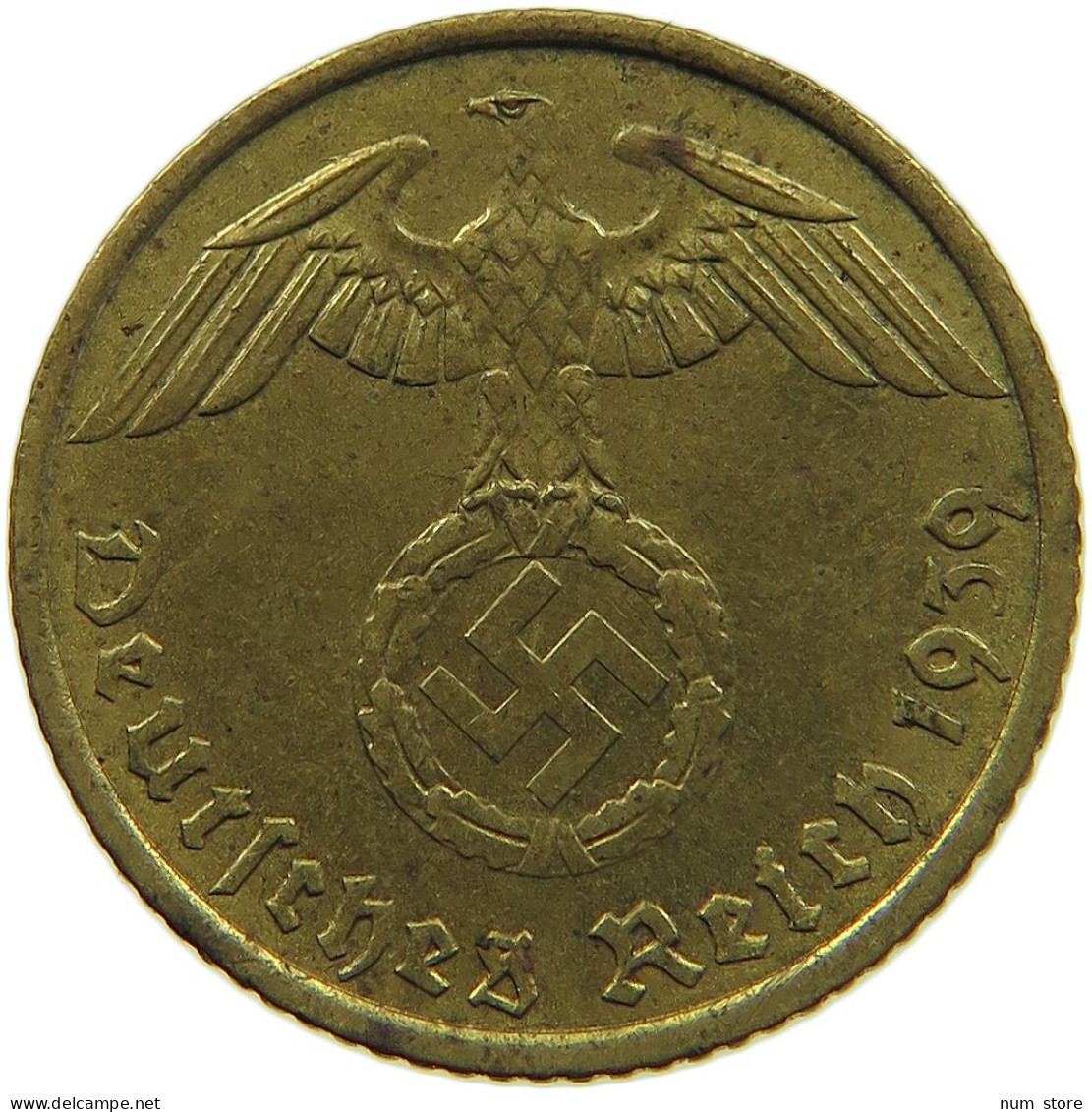 GERMANY 5 REICHSPFENNIG 1939 A #s091 0733 - 5 Reichspfennig