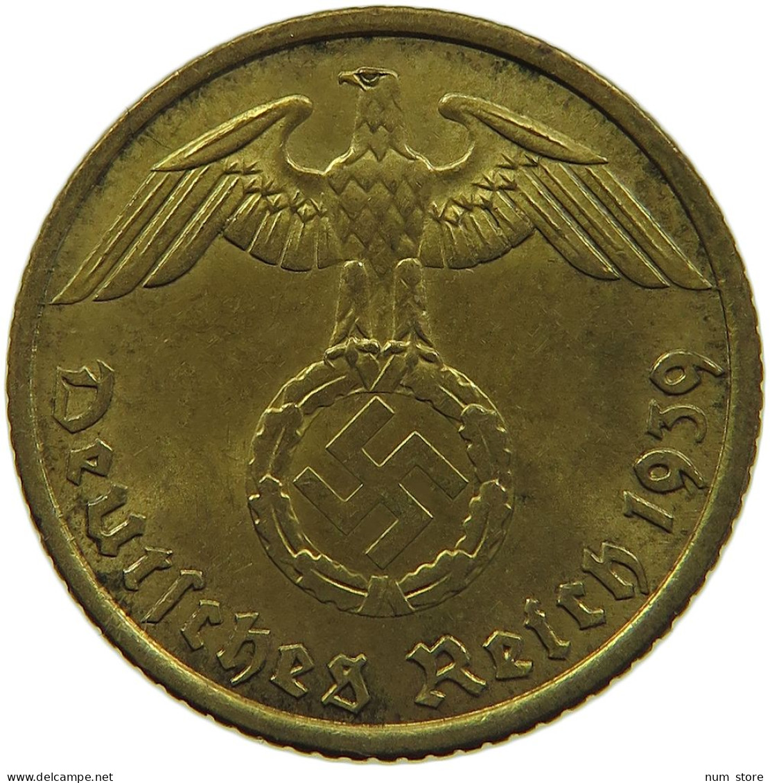 GERMANY 5 REICHSPFENNIG 1939 A #s091 0699 - 5 Reichspfennig