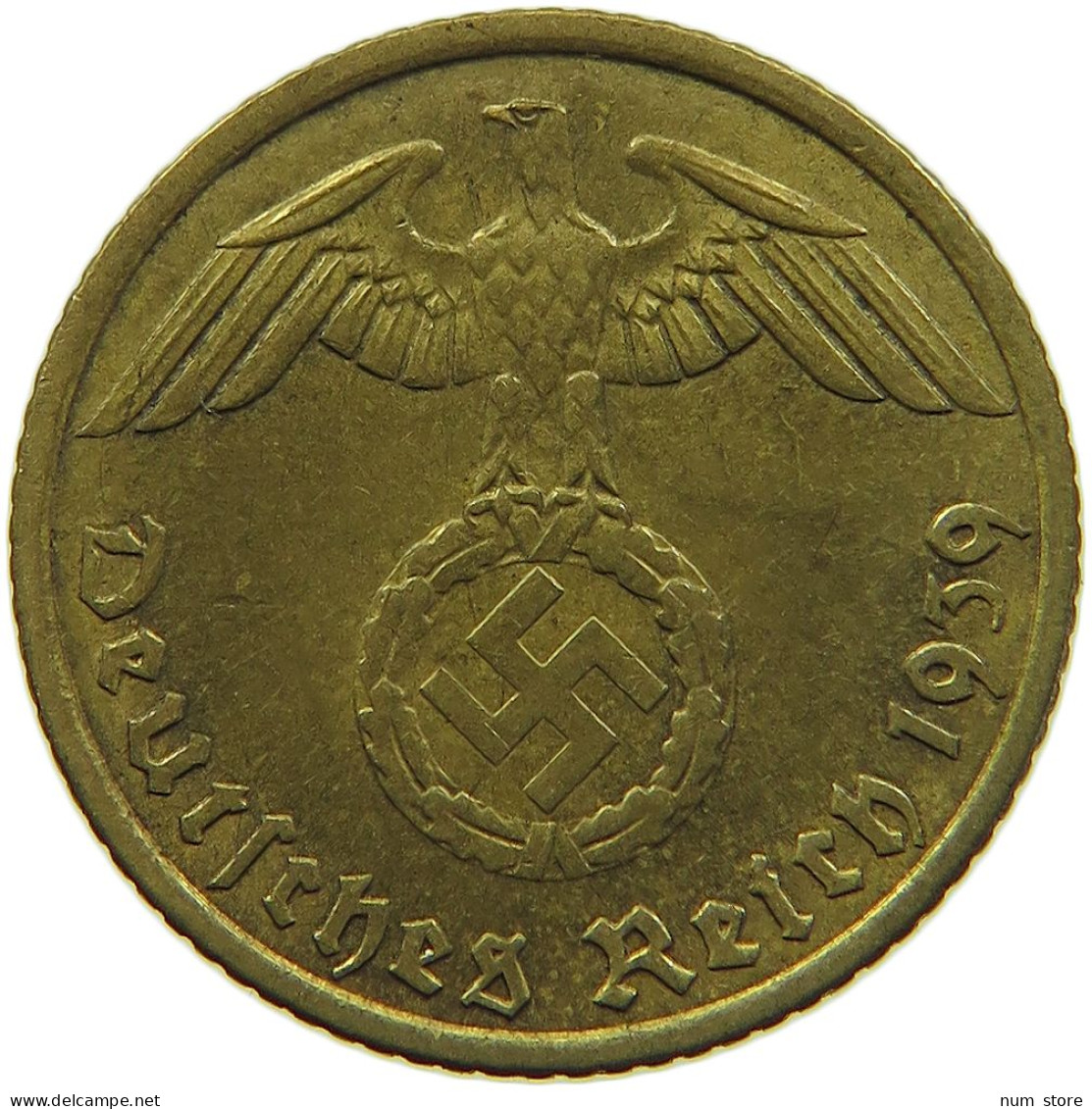 GERMANY 5 REICHSPFENNIG 1939 A #s091 0665 - 5 Reichspfennig