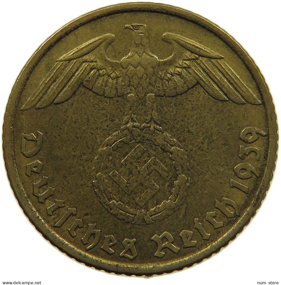 GERMANY 5 REICHSPFENNIG 1939 A #s091 0727 - 5 Reichspfennig