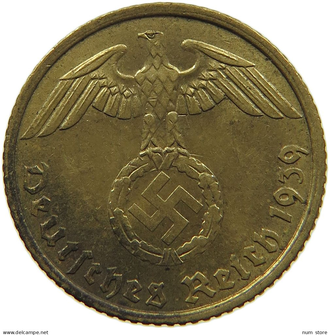 GERMANY 5 REICHSPFENNIG 1939 A #s091 0607 - 5 Reichspfennig