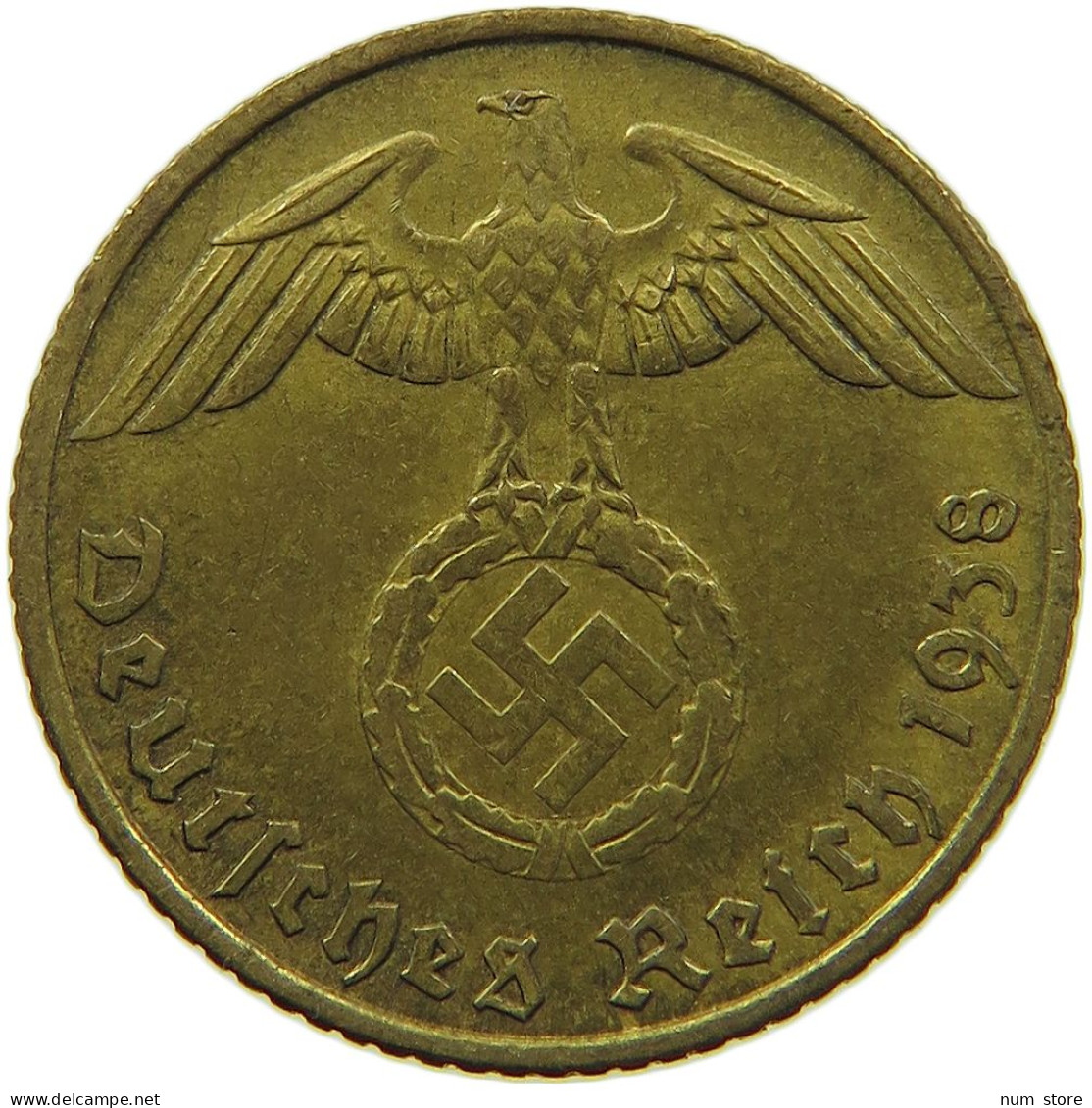 GERMANY 5 REICHSPFENNIG 1938 A #s091 0745 - 5 Reichspfennig