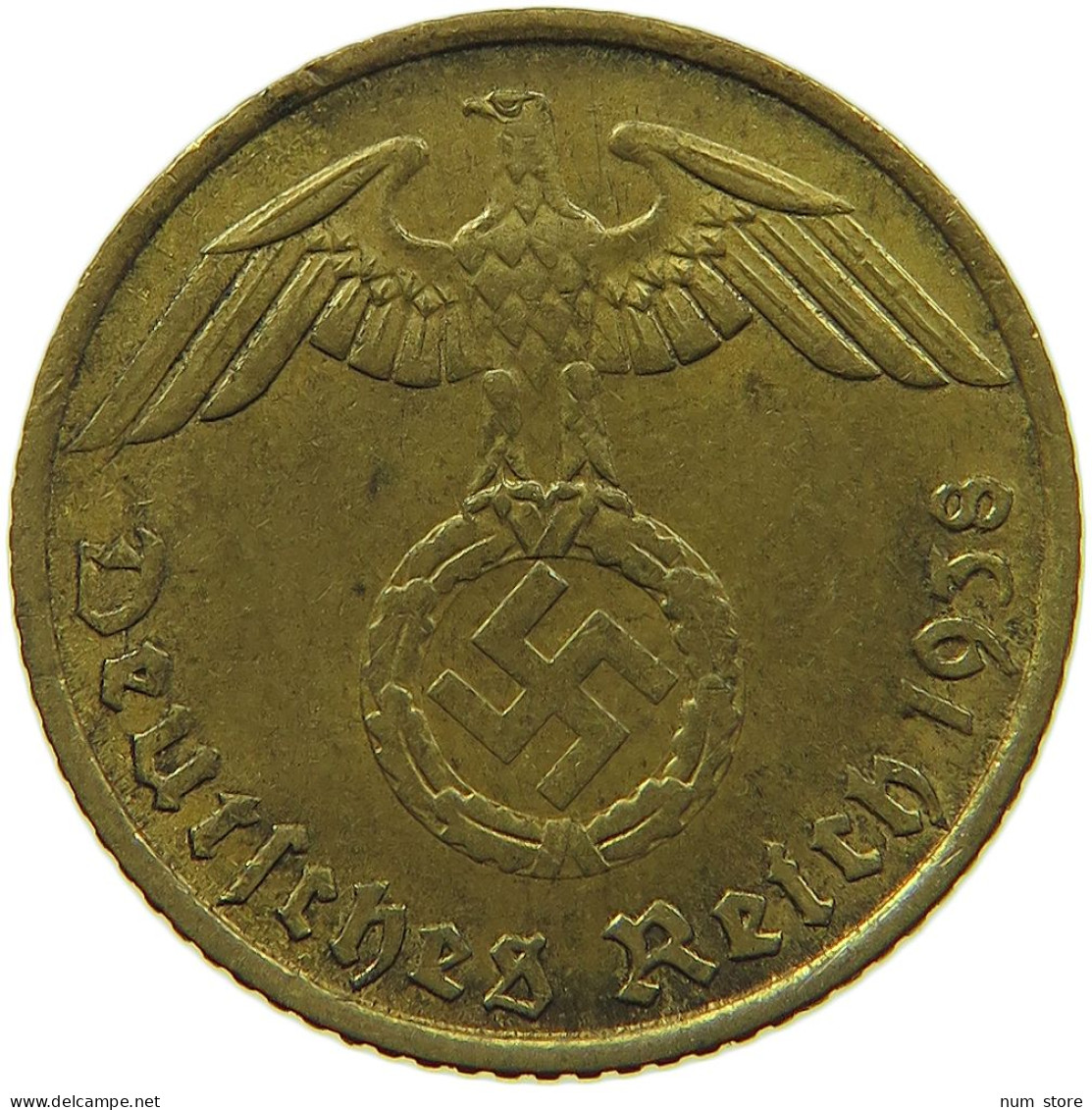GERMANY 5 REICHSPFENNIG 1938 A #s091 0785 - 5 Reichspfennig
