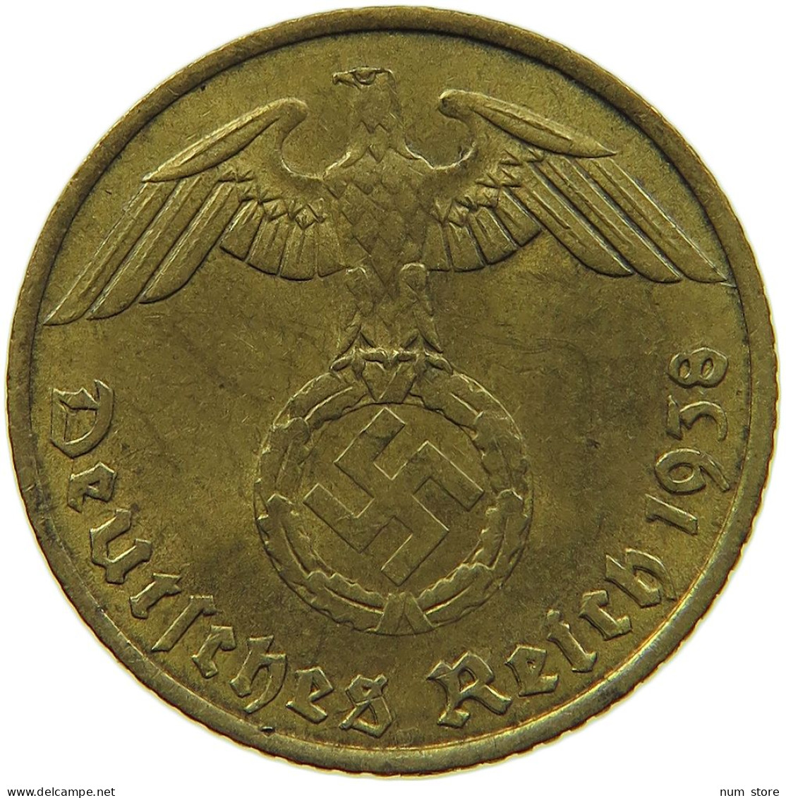 GERMANY 5 REICHSPFENNIG 1938 A #s091 0773 - 5 Reichspfennig