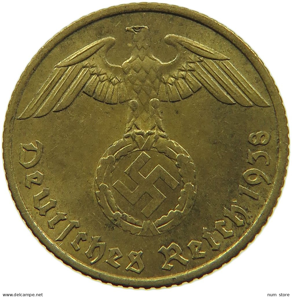 GERMANY 5 REICHSPFENNIG 1938 A #s091 0735 - 5 Reichspfennig