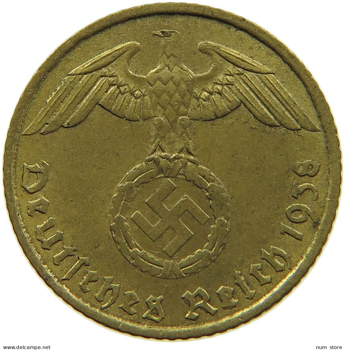 GERMANY 5 REICHSPFENNIG 1938 A #s091 0753 - 5 Reichspfennig