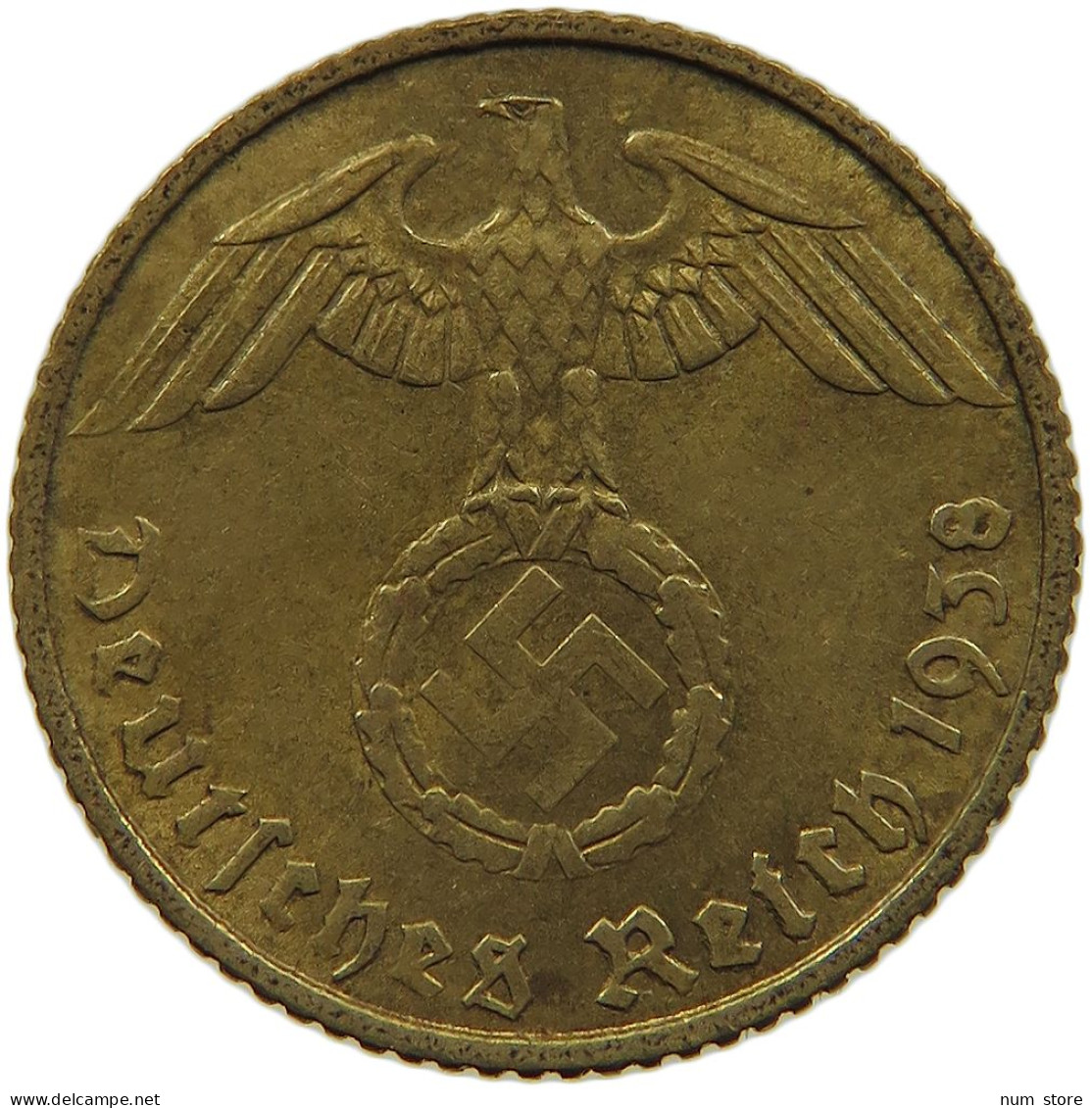 GERMANY 5 REICHSPFENNIG 1938 A #s091 0655 - 5 Reichspfennig