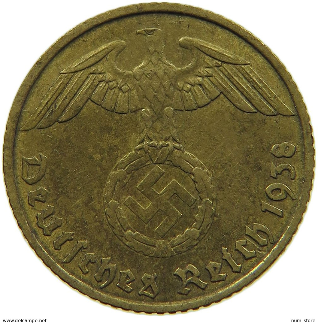GERMANY 5 REICHSPFENNIG 1938 A #s091 0663 - 5 Reichspfennig