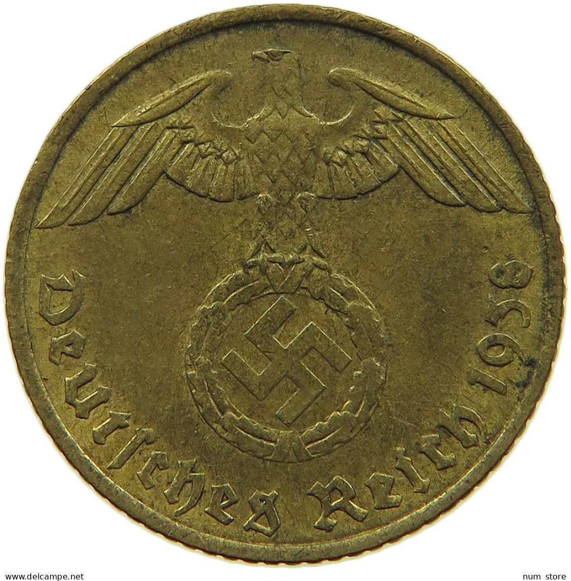 GERMANY 5 REICHSPFENNIG 1938 A #s091 0661 - 5 Reichspfennig