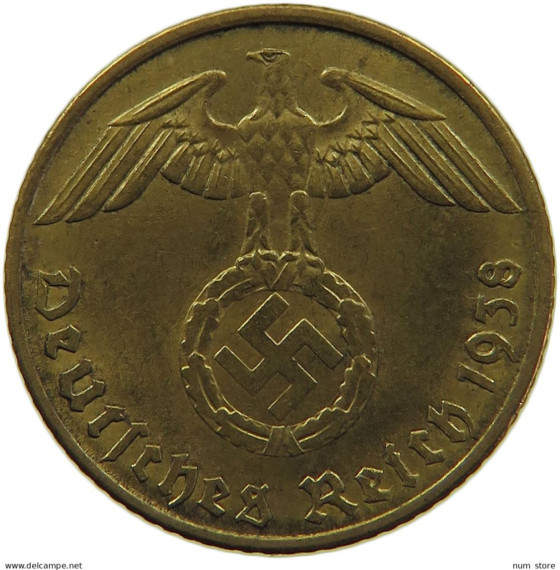 GERMANY 5 REICHSPFENNIG 1938 A #s091 0615 - 5 Reichspfennig