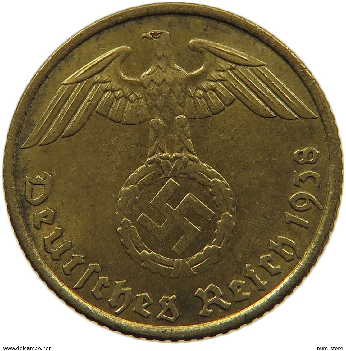 GERMANY 5 REICHSPFENNIG 1938 A #s091 0641 - 5 Reichspfennig