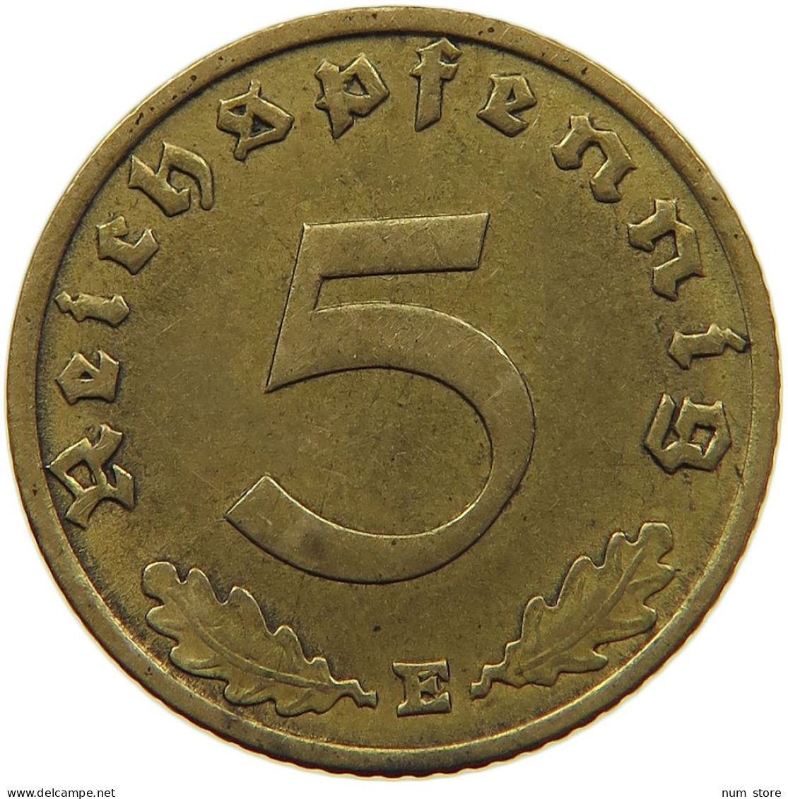 GERMANY 5 REICHSPFENNIG 1937 E #s091 0579 - 5 Reichspfennig