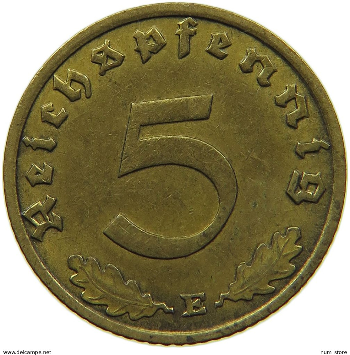 GERMANY 5 REICHSPFENNIG 1937 E #s091 0803 - 5 Reichspfennig