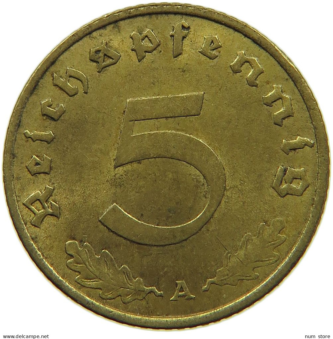 GERMANY 5 REICHSPFENNIG 1937 A #s091 0675 - 5 Reichspfennig
