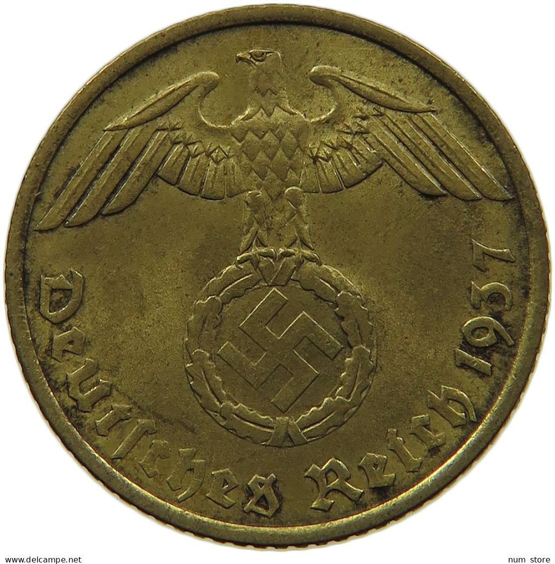 GERMANY 5 REICHSPFENNIG 1937 A #s091 0675 - 5 Reichspfennig