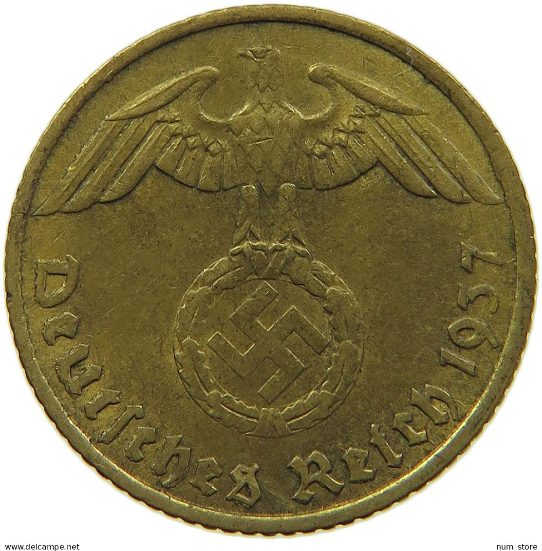 GERMANY 5 REICHSPFENNIG 1937 A #s091 0701 - 5 Reichspfennig