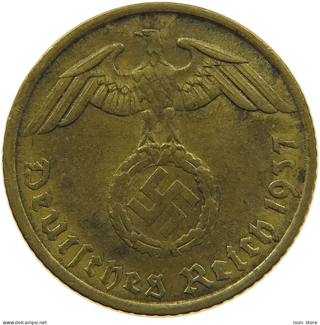 GERMANY 5 REICHSPFENNIG 1937 A #s091 0619 - 5 Reichspfennig