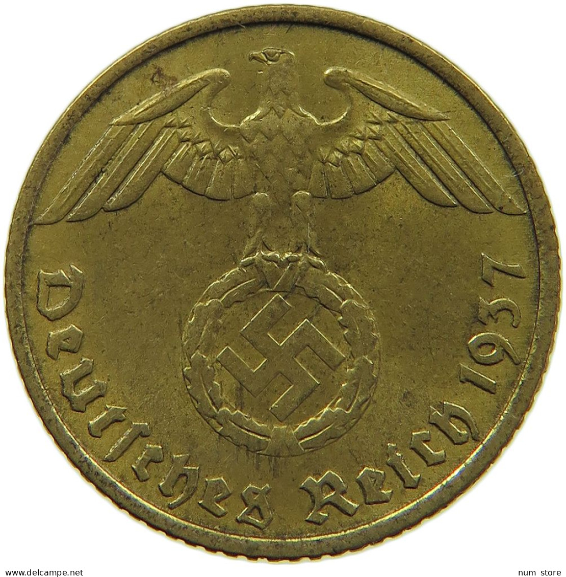 GERMANY 5 REICHSPFENNIG 1937 A #s091 0617 - 5 Reichspfennig