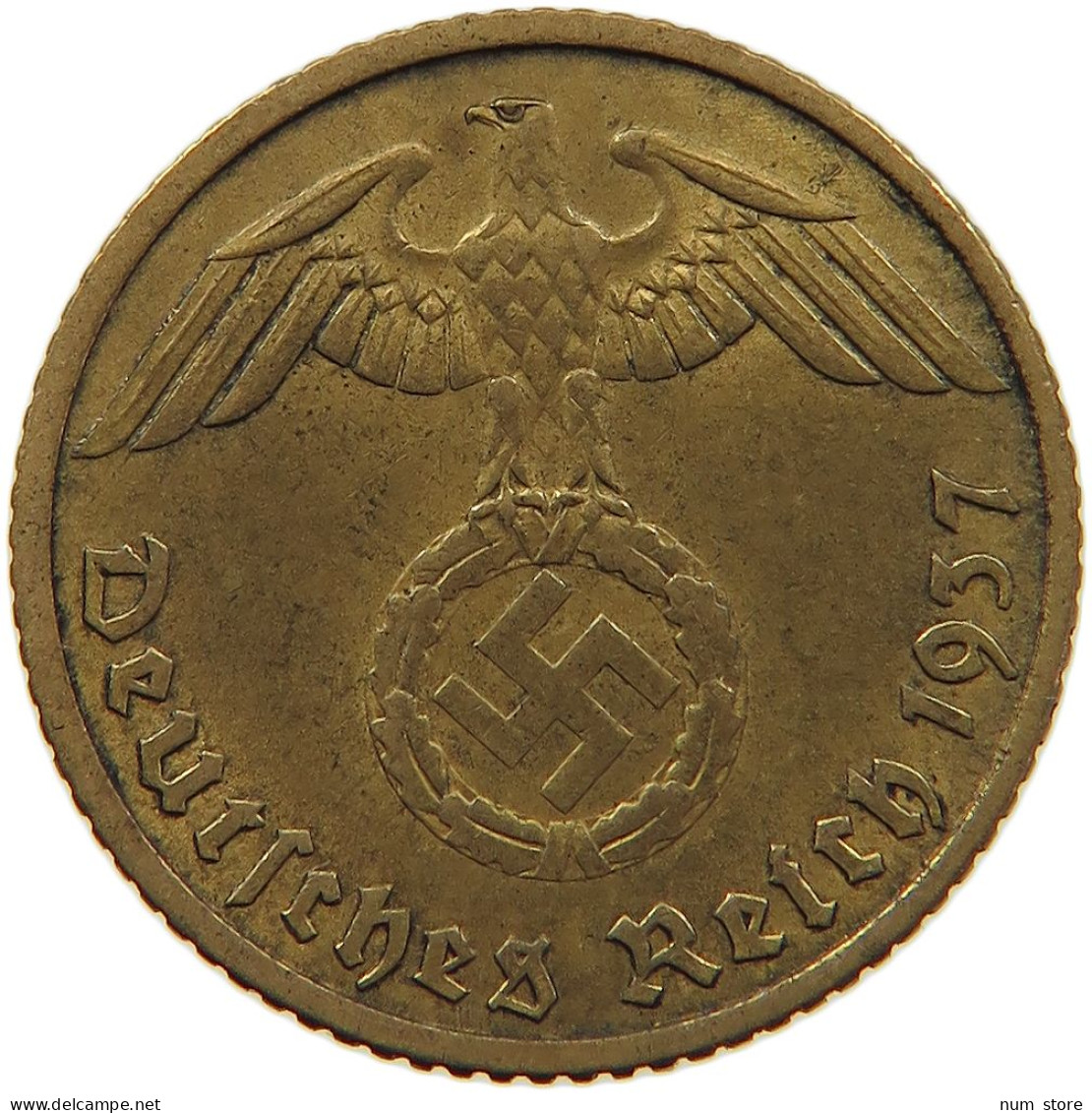 GERMANY 5 REICHSPFENNIG 1937 A #s091 0565 - 5 Reichspfennig