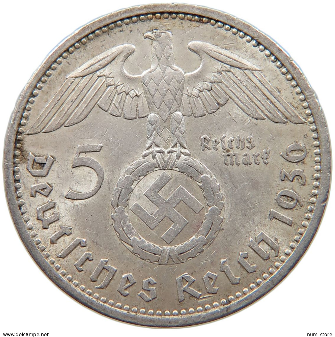 GERMANY 5 MARK 1936 A #s094 0067 - 5 Reichsmark