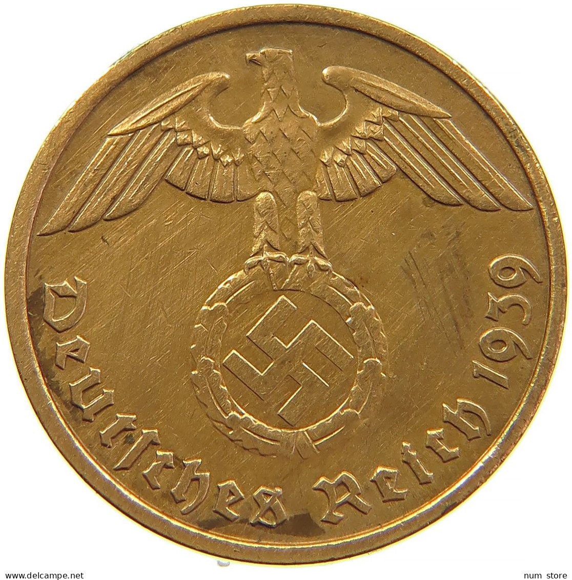 GERMANY 2 REICHSPFENNIG 1939 F #s095 0187 - 2 Reichspfennig