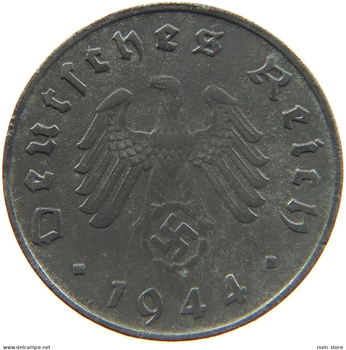 GERMANY 10 REICHSPFENNIG 1944 D #s095 0009 - 10 Reichspfennig