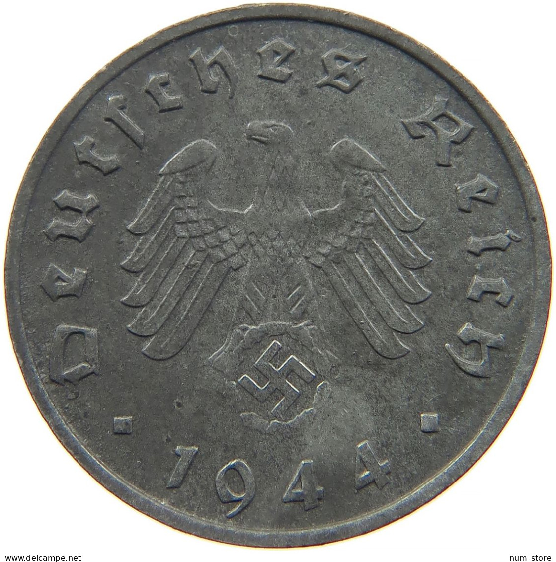 GERMANY 10 REICHSPFENNIG 1944 F #s095 0085 - 10 Reichspfennig