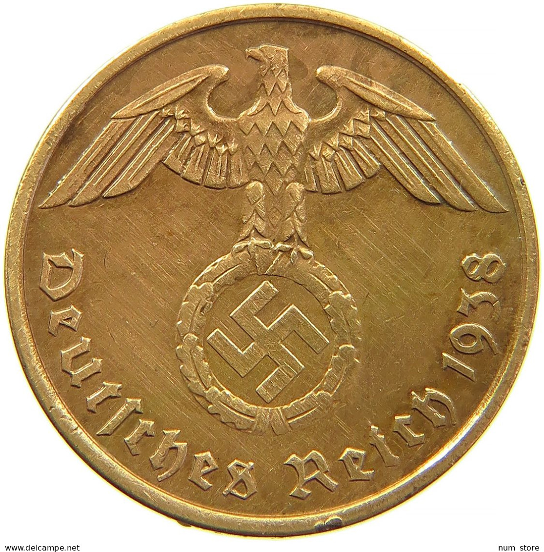 GERMANY 2 REICHSPFENNIG 1938 A #s095 0183 - 2 Reichspfennig