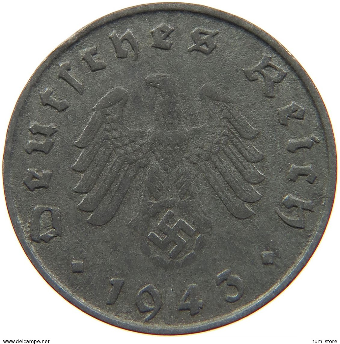 GERMANY 10 REICHSPFENNIG 1943 B #s095 0061 - 10 Reichspfennig