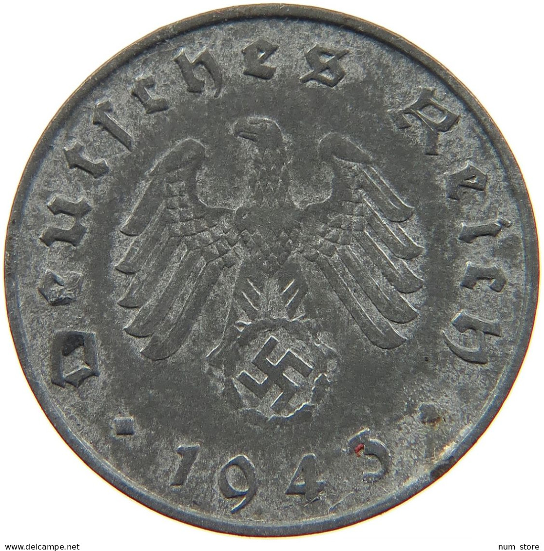 GERMANY 10 REICHSPFENNIG 1943 B #s095 0039 - 10 Reichspfennig