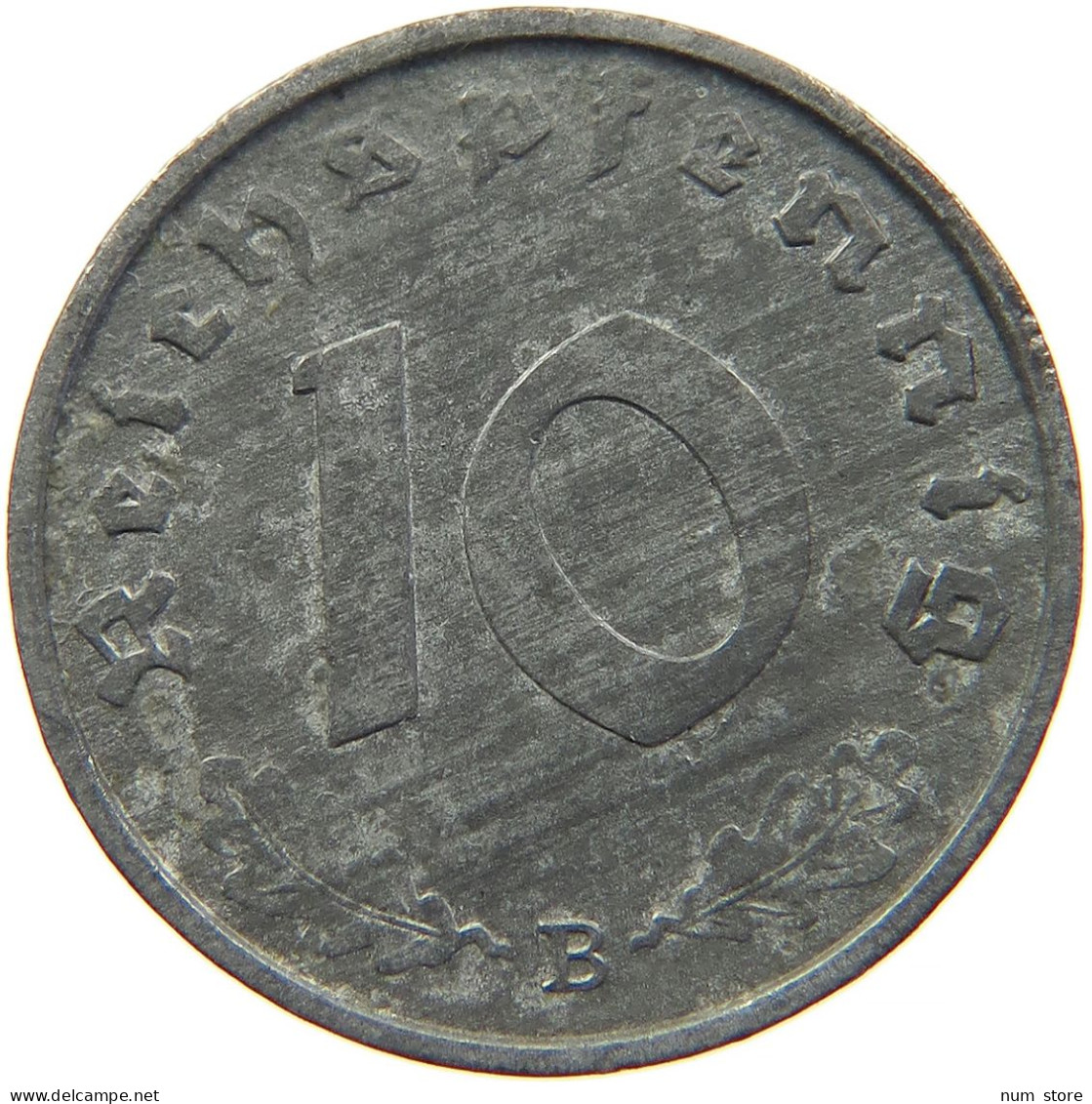 GERMANY 10 REICHSPFENNIG 1943 B #s095 0069 - 10 Reichspfennig