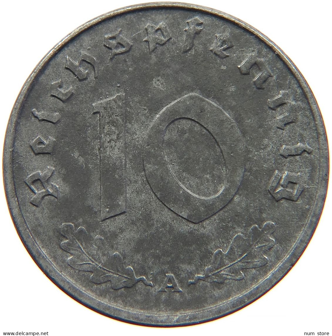 GERMANY 10 REICHSPFENNIG 1943 A #s095 0065 - 10 Reichspfennig