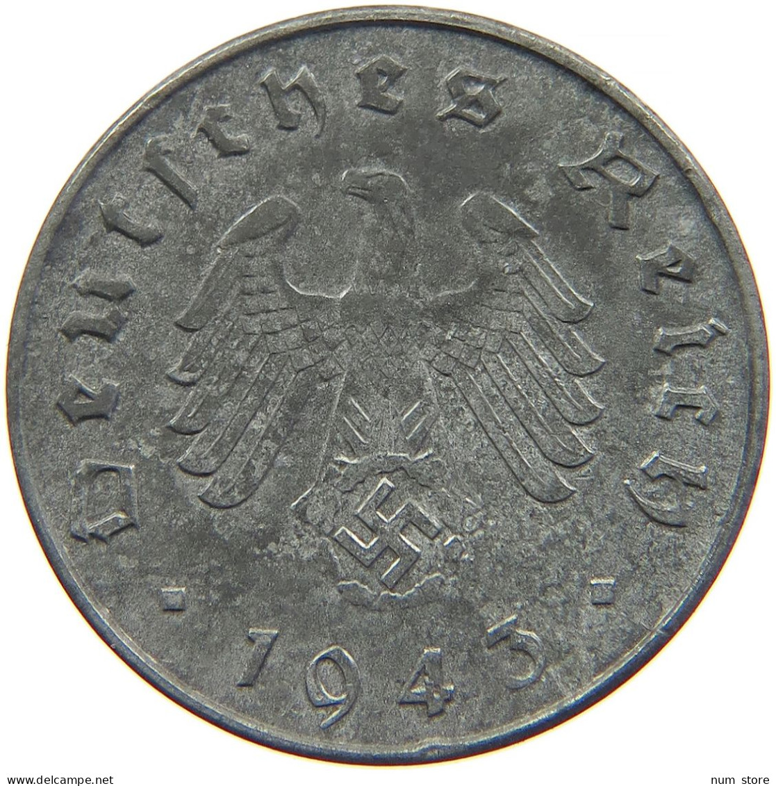 GERMANY 10 REICHSPFENNIG 1943 A #s095 0065 - 10 Reichspfennig