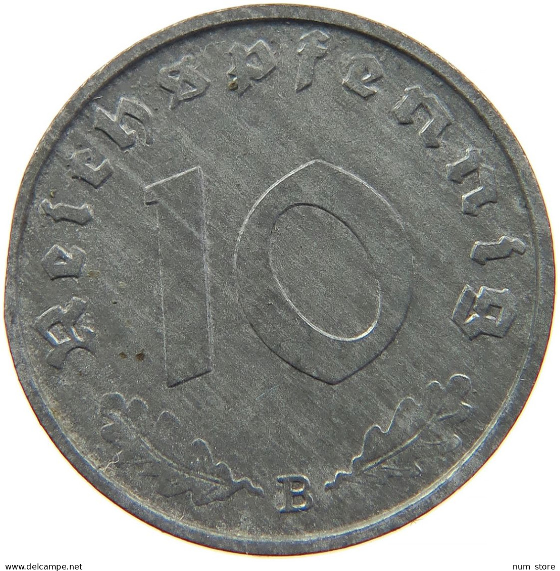 GERMANY 10 REICHSPFENNIG 1943 B #s095 0037 - 10 Reichspfennig